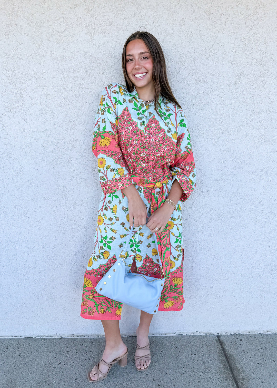Uncle Frank Bordered Shirt Dress