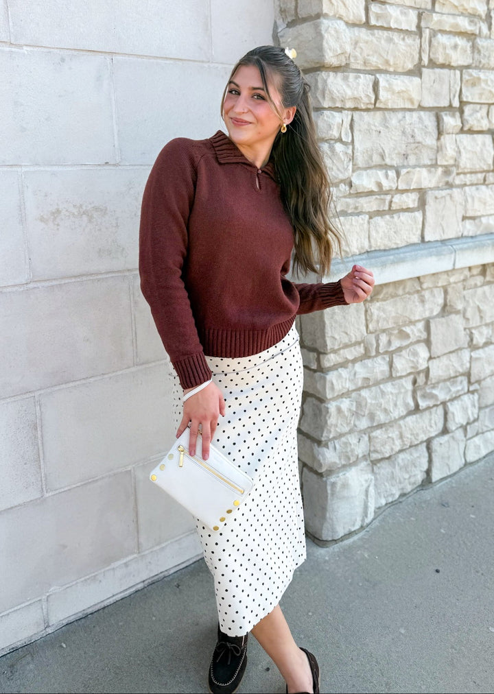 Dakota Polka Dot Midi Skirt