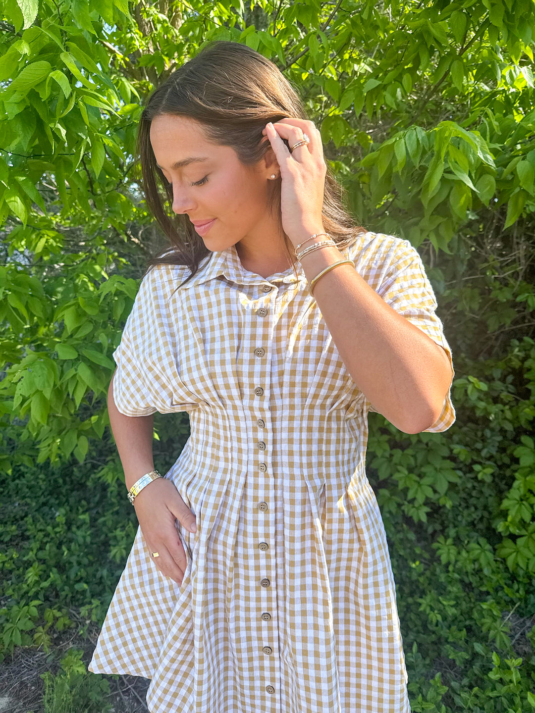 Izzy Gingham Mini Dress