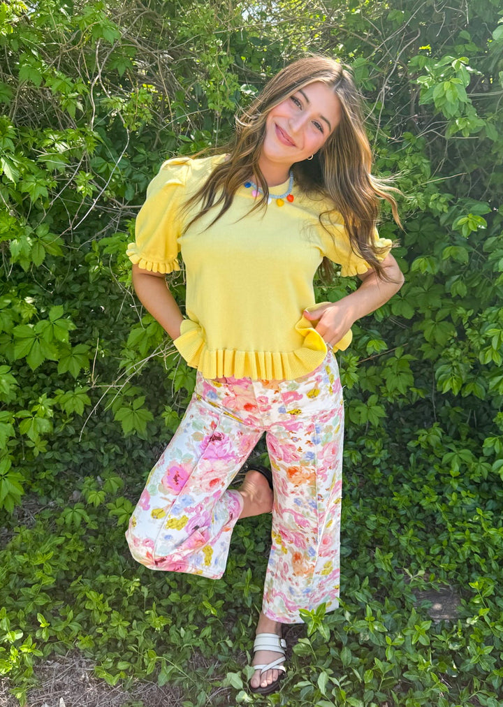 Remington Floral Wide Leg Pants