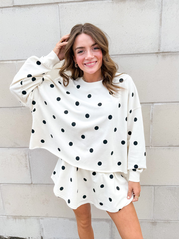 Annie Polka Dot Sweatshirt