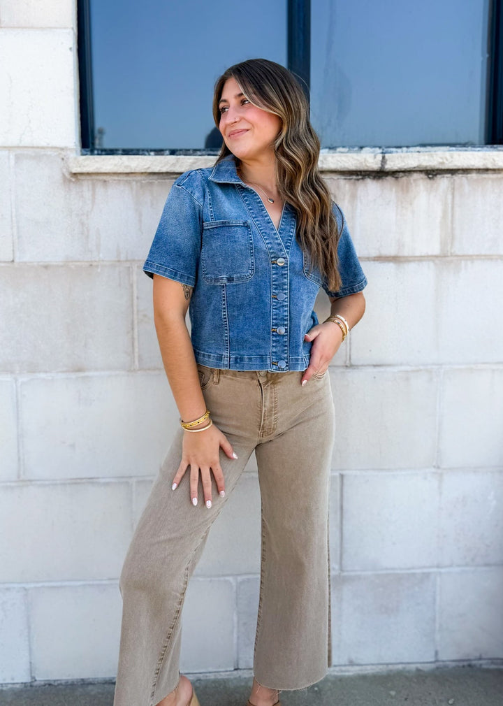 Richie Denim Button Down
