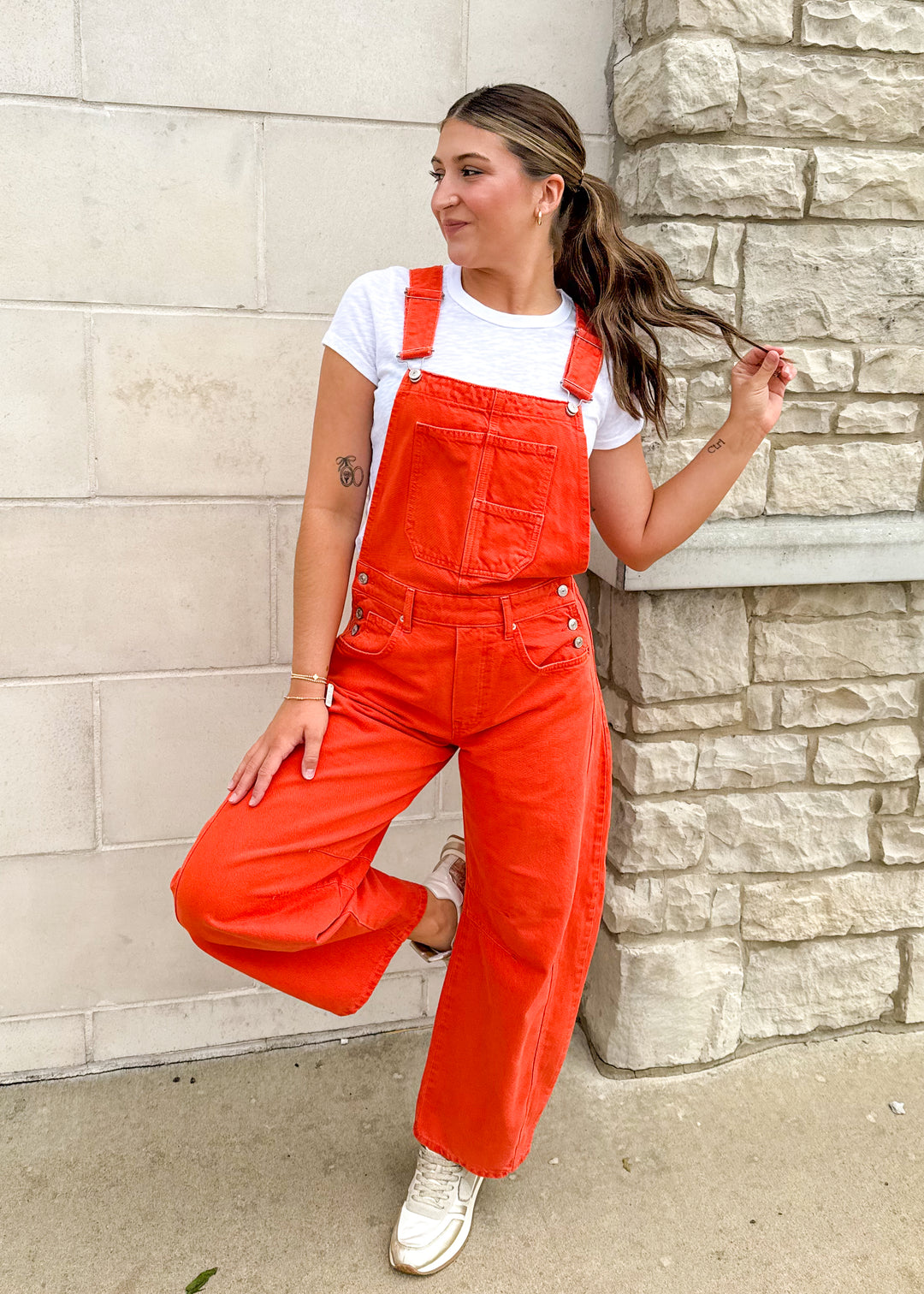 Free People Good Luck Overall - Spicy