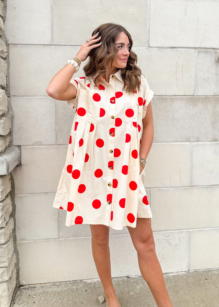Gemma Polka Dot Mini Dress