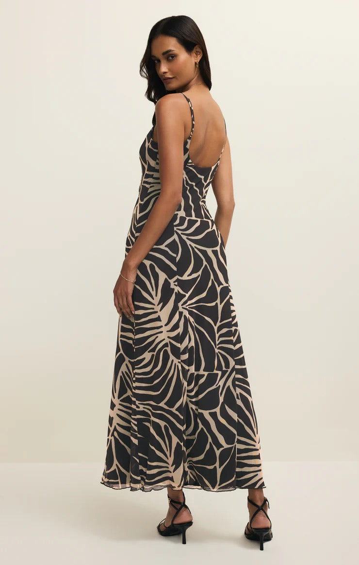 Z Supply Charisma Tova Palm Midi Dress