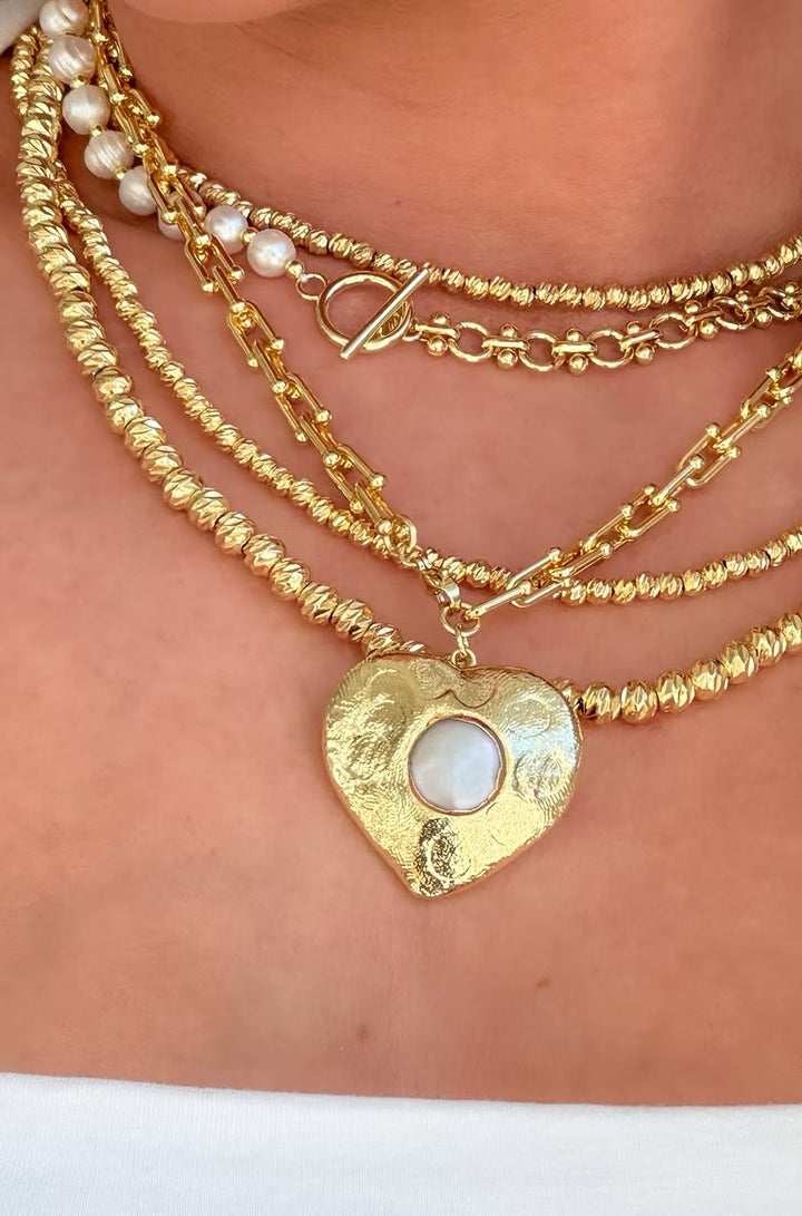 Easton Elle Horseshoe Heart Necklace