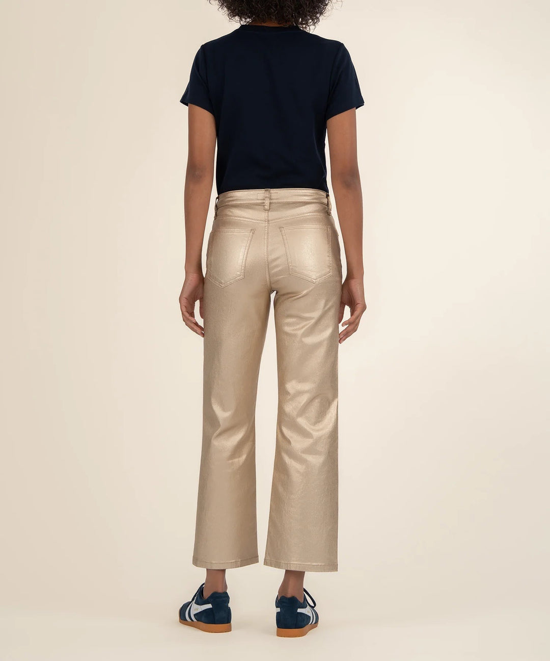 Kut From the Kloth Charlotte High Rise Wide Leg Jeans - Gold