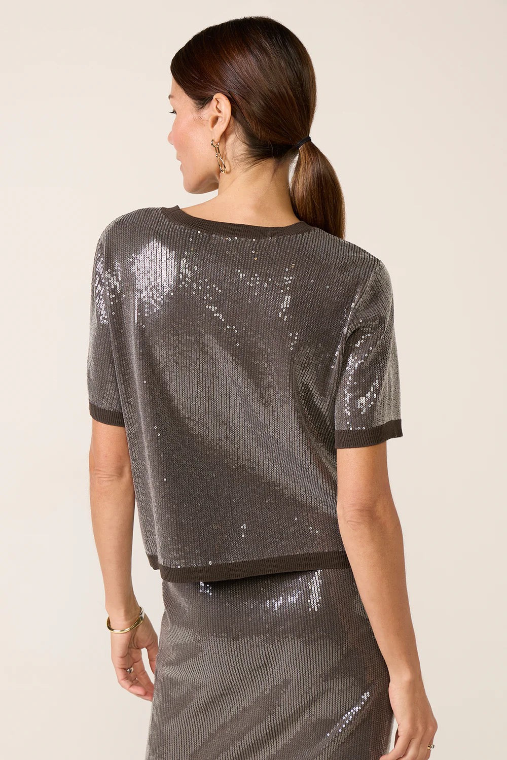 Sanctuary Clothing Sparkle Sequin Sweater - Ink