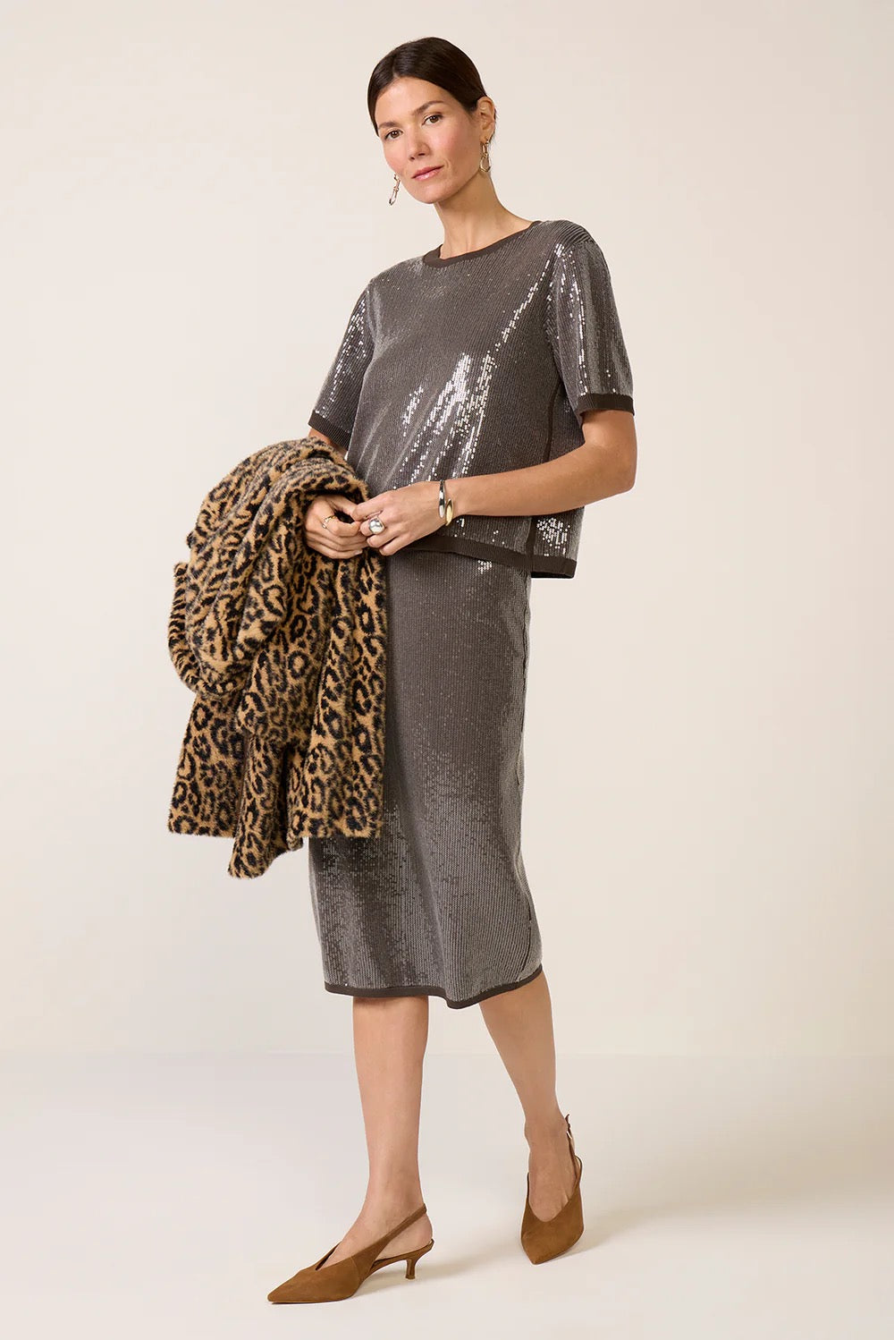 Sanctuary Clothing Sparkle Sequin Sweater - Ink
