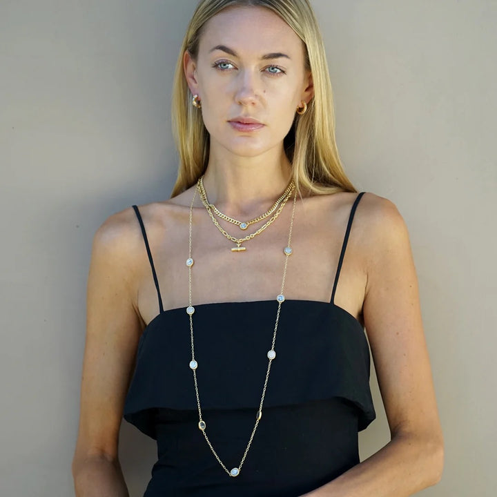 Tat2 Designs Mini Gold Olena Coin Necklace