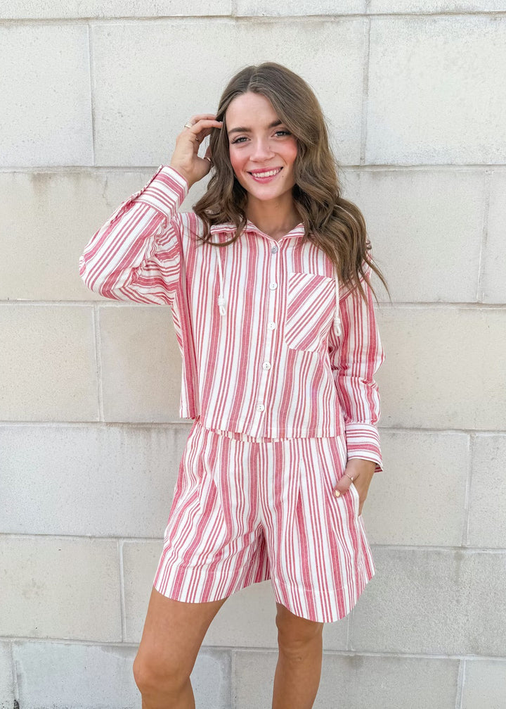 Ivy Jane Lila Striped Button Down