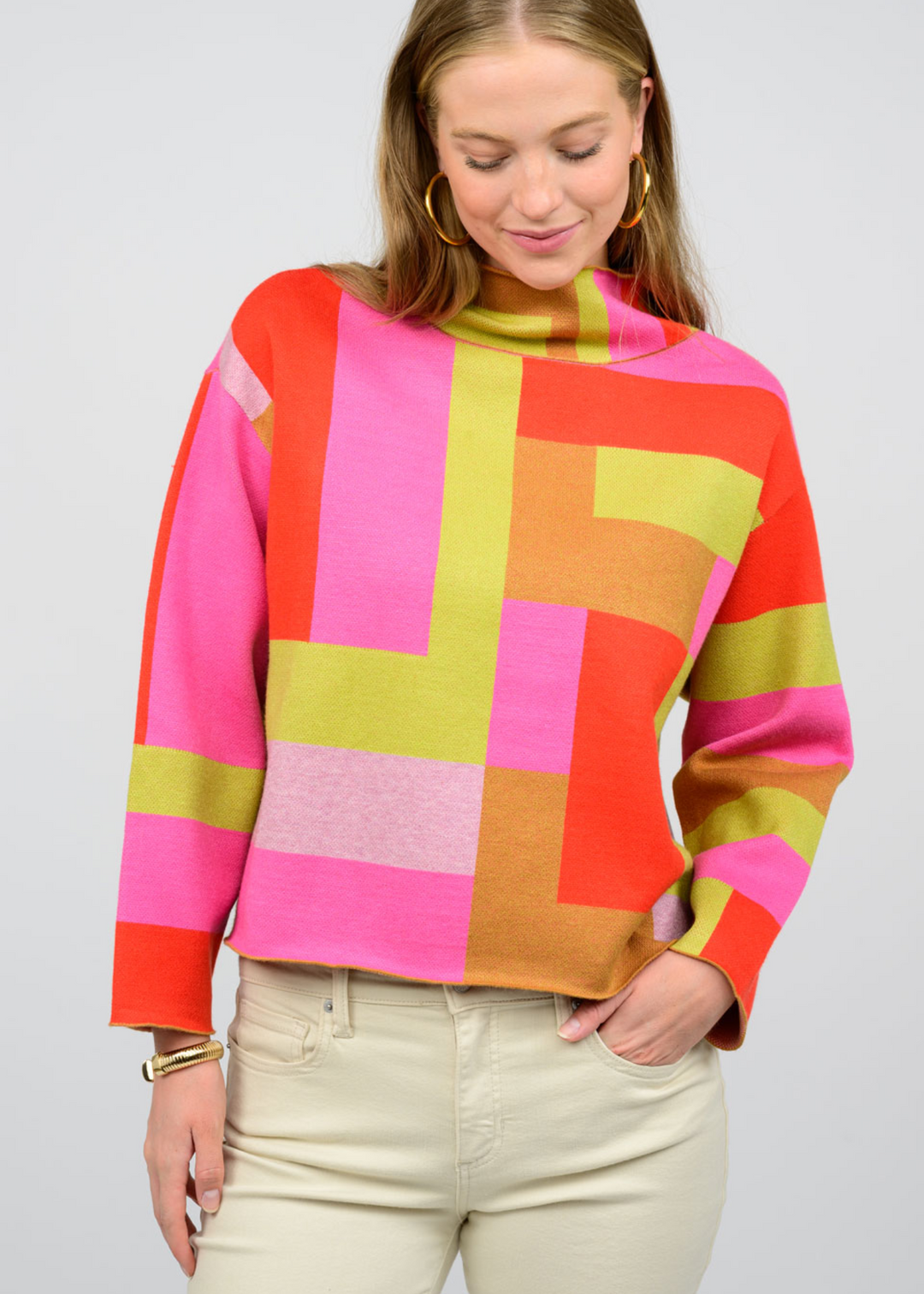 Ivy Jane Caitlin Color Block Sweater