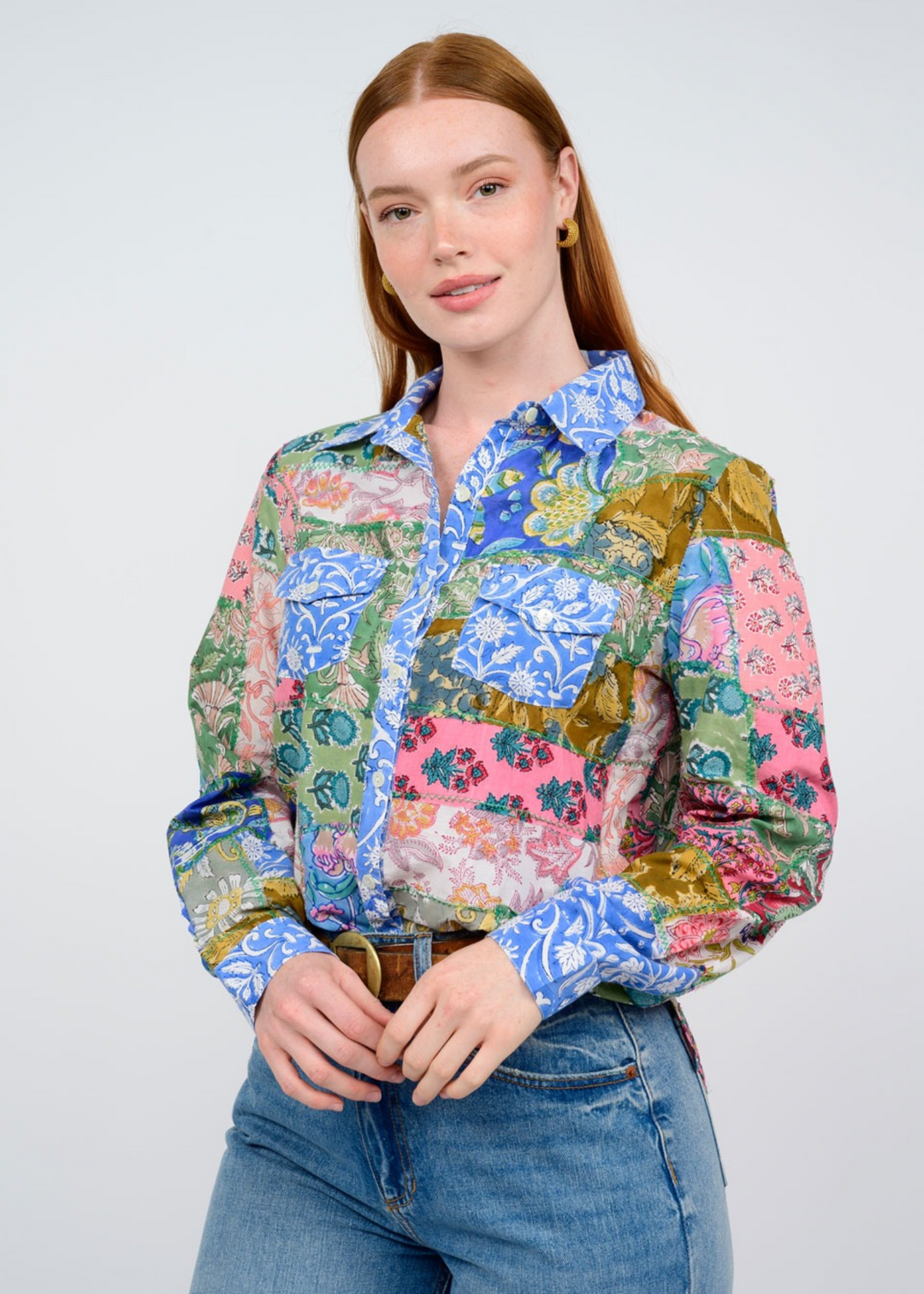 Ivy Jane Patchwork Camp Shirt