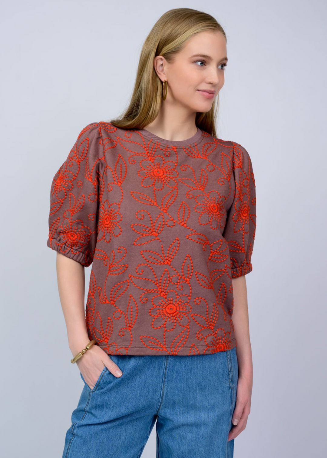 Ivy Jane Shelby Embroidered Top