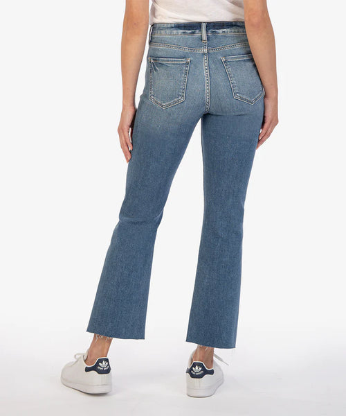 Kut from the Kloth Kelsey High Rise Fab Ab Ankle Flare Jeans