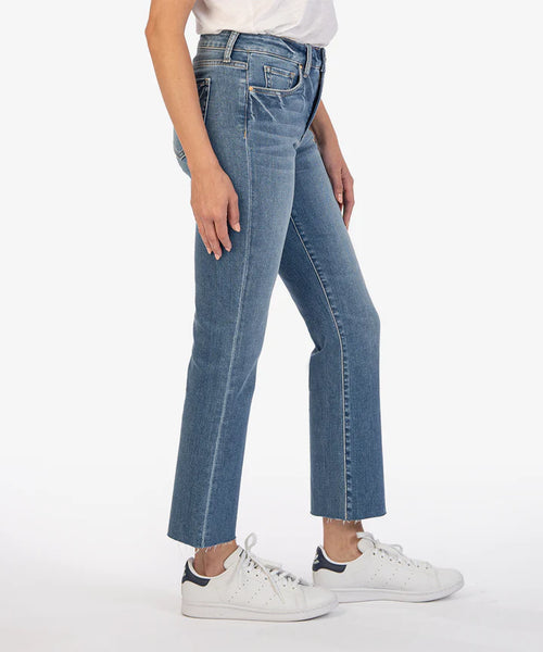 Kut from the Kloth Kelsey High Rise Fab Ab Ankle Flare Jeans