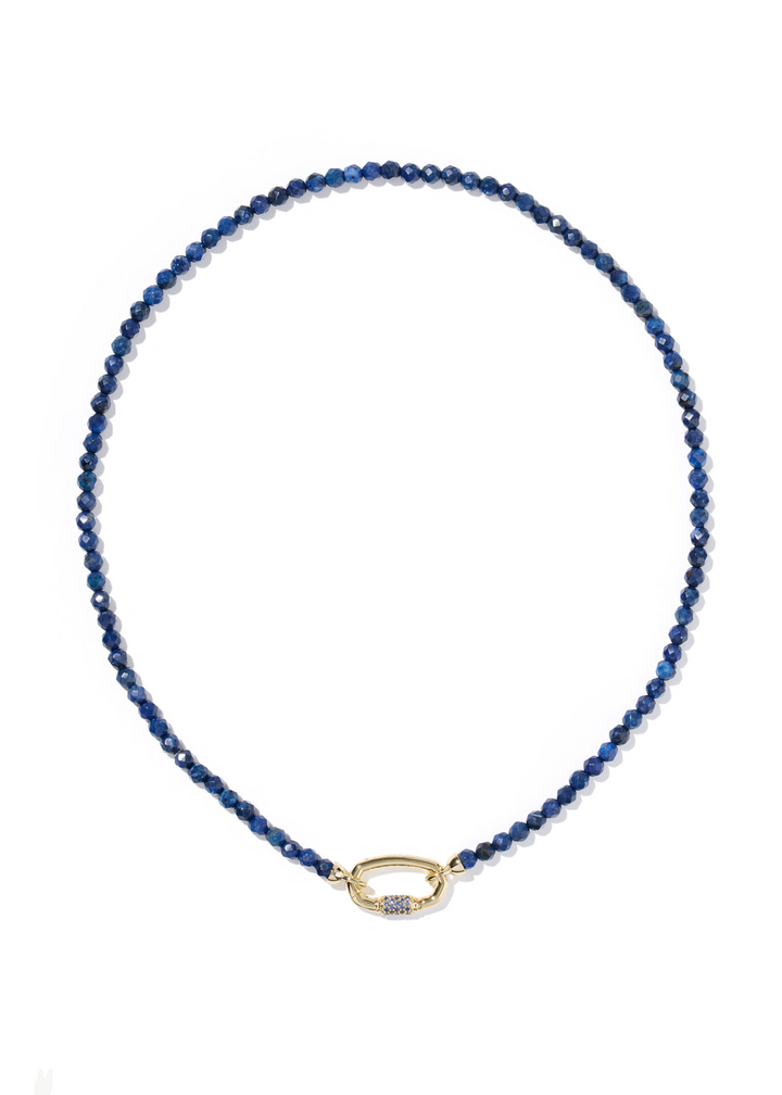 Kendra Scott Emery Beaded Strand Necklace - Gold/Dark Blue Quartzite