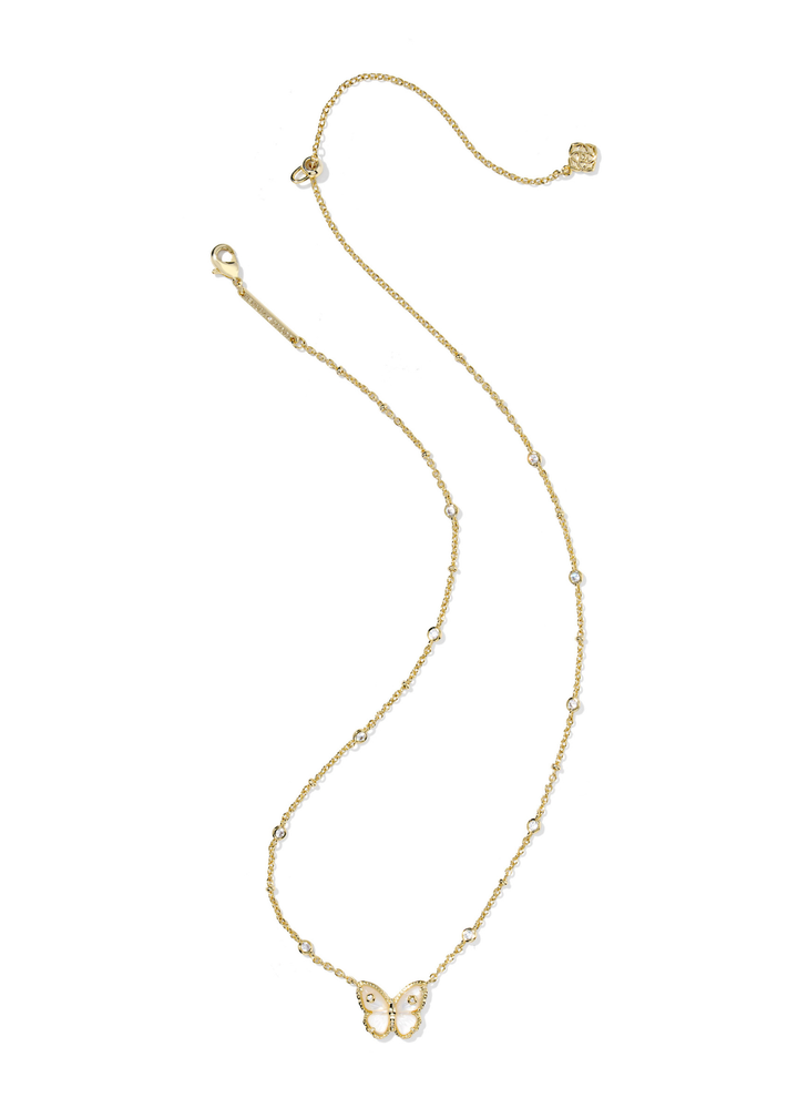 Kendra Scott Cailey Butterfly Short Pendant Necklace - Gold/Ivory Mother of Pearl