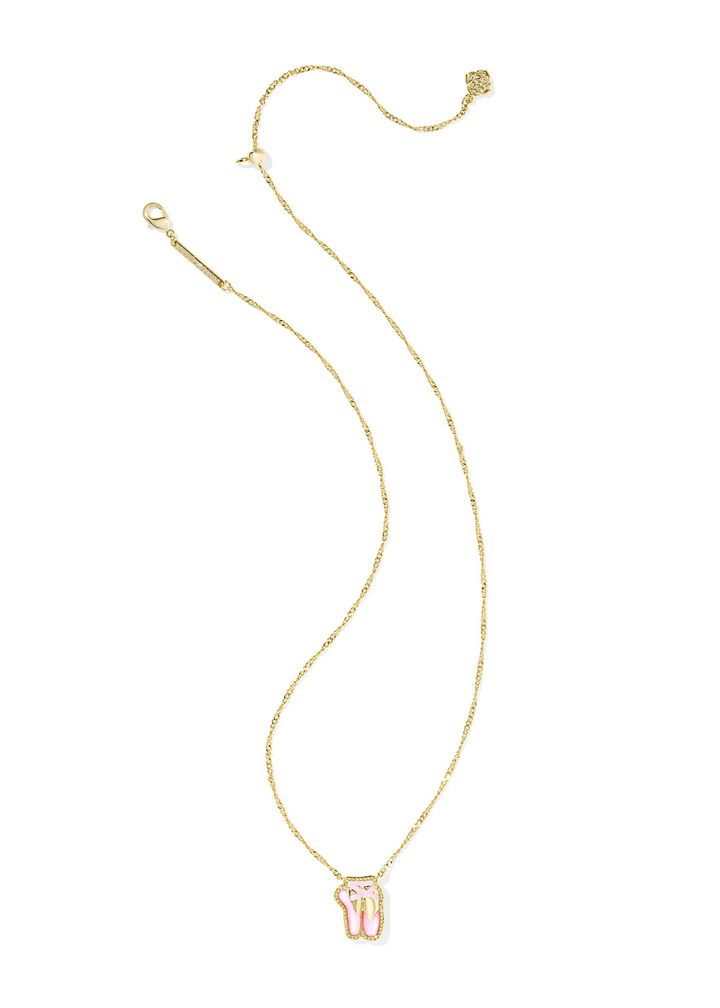 Kendra Scott Ballet Short Pendant Necklace - Gold/Blush Mother of Pearl