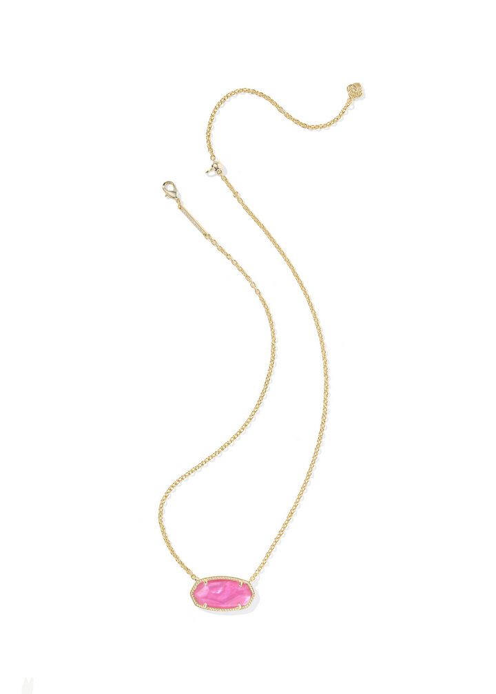 Kendra Scott Elisa Statement Short Pendant Necklace - Gold/Azalea Illusion