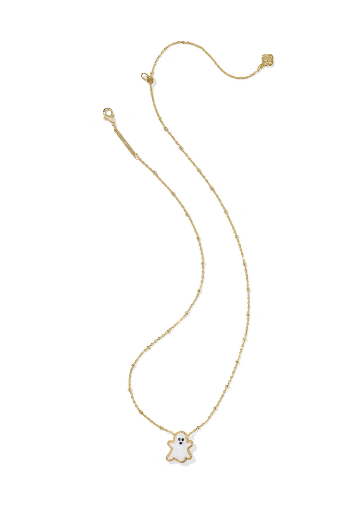 Kendra Scott Ghost Short Pendant Necklace - Gold/White Mother of Pearl
