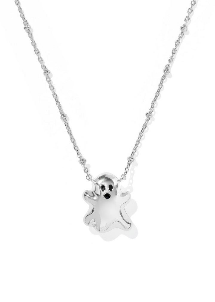 Kendra Scott Ghost Short Pendant Necklace - Rhodium/White Mother of Pearl