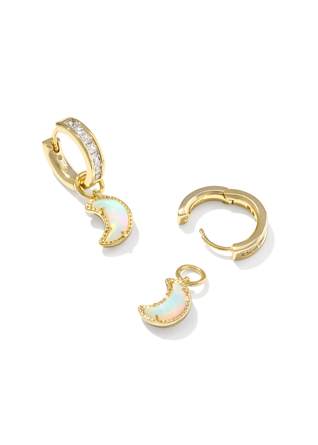 Kendra Scott Moon Huggie Earrings