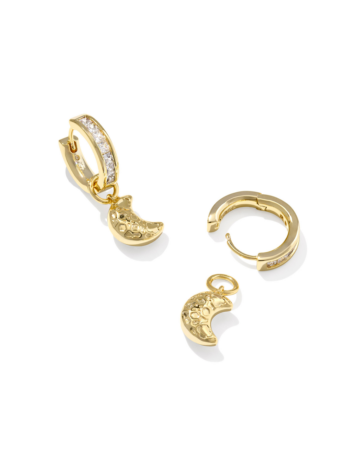 Kendra Scott Moon Huggie Earrings