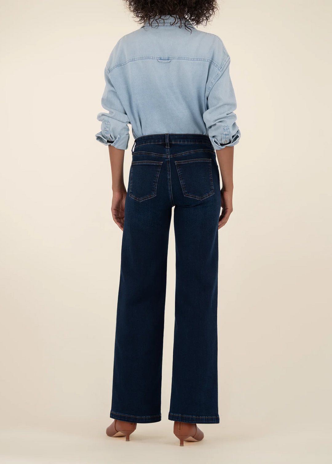 Kut From the Kloth Jean High Rise Wide Leg Clean Hem Jeans - Attributable