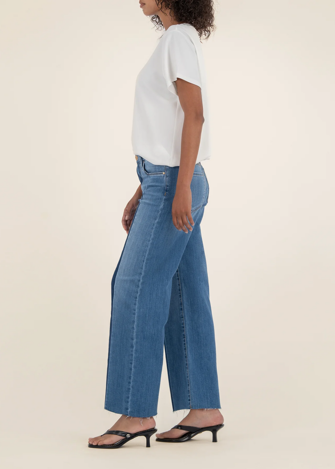 Kut From the Kloth Meg High Rise Wide Leg Front Pleat Jeans