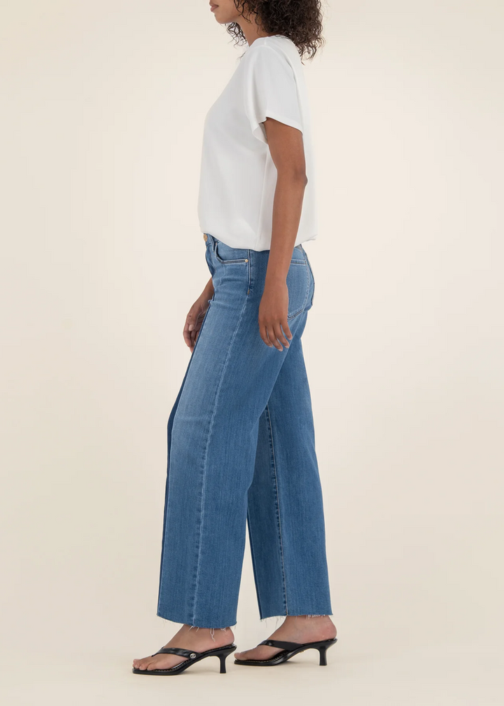 Kut From the Kloth Meg High Rise Wide Leg Front Pleat Jeans