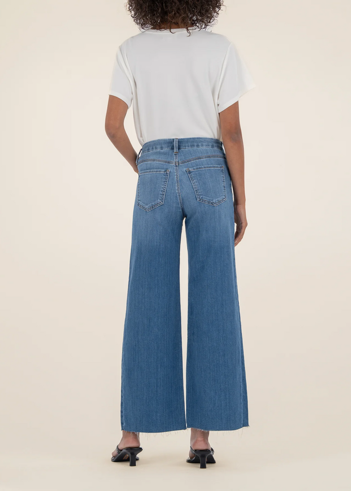 Kut From the Kloth Meg High Rise Wide Leg Front Pleat Jeans