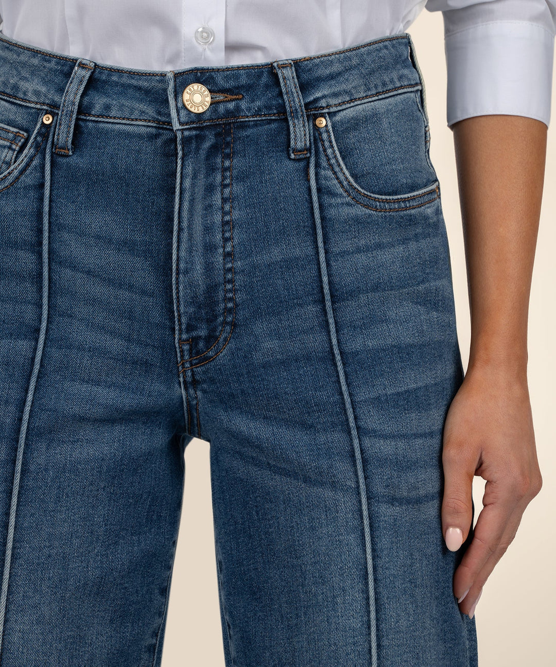 Kut From the Kloth Fay High Rise Fab Ab Straight Leg Jeans