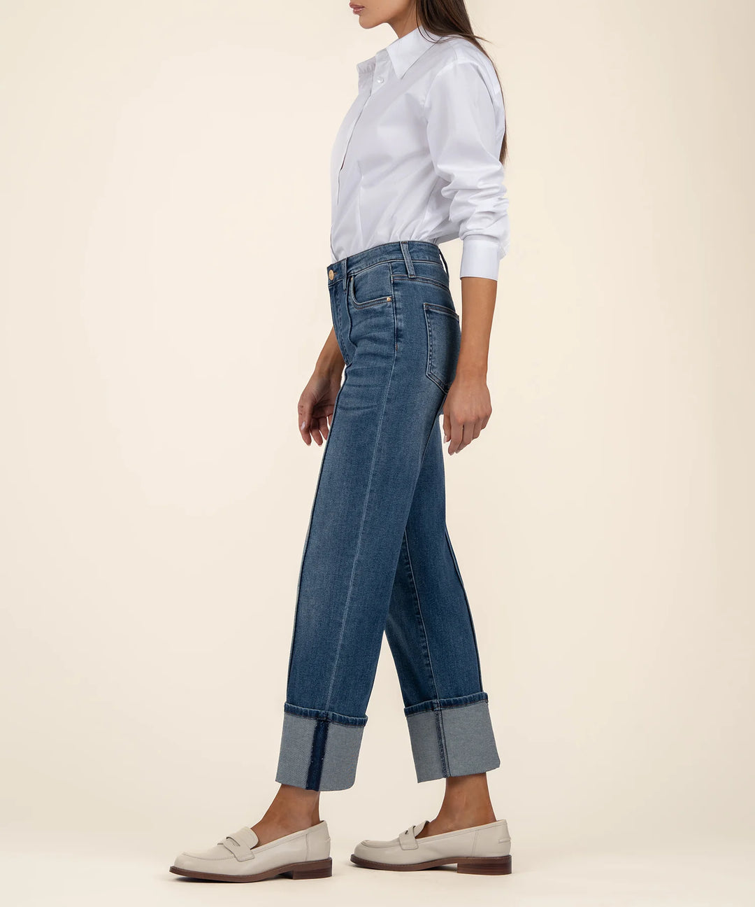 Kut From the Kloth Fay High Rise Fab Ab Straight Leg Jeans