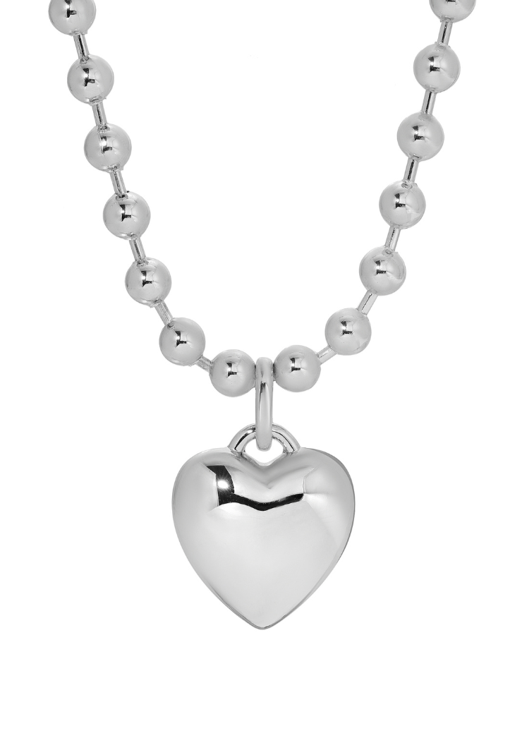 Leeada That's So Goode Heart Necklace in Silver