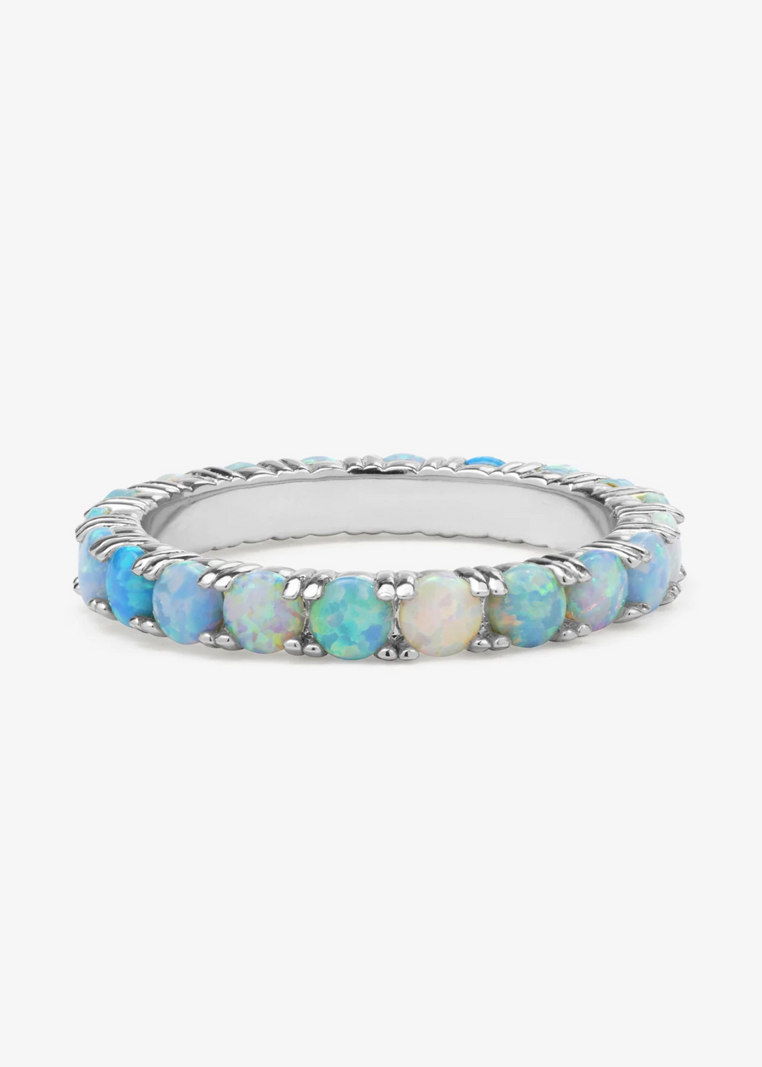 Melinda Maria Heiress Ombre Ring - Silver/Blue Opal