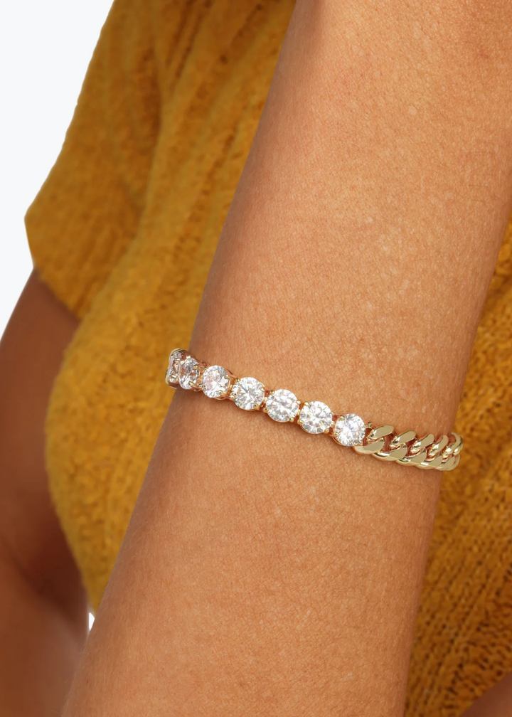 Melinda Maria Julian Loves Diamonds Bracelet - Gold