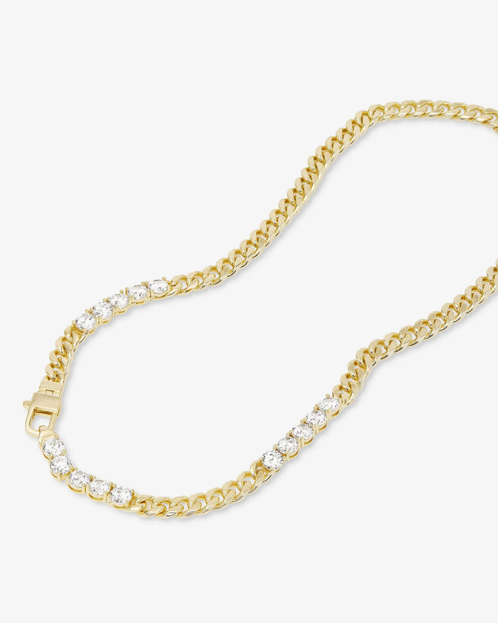 Melinda Maria Julian's Obsessed With Diamonds 16" Necklace - Gold