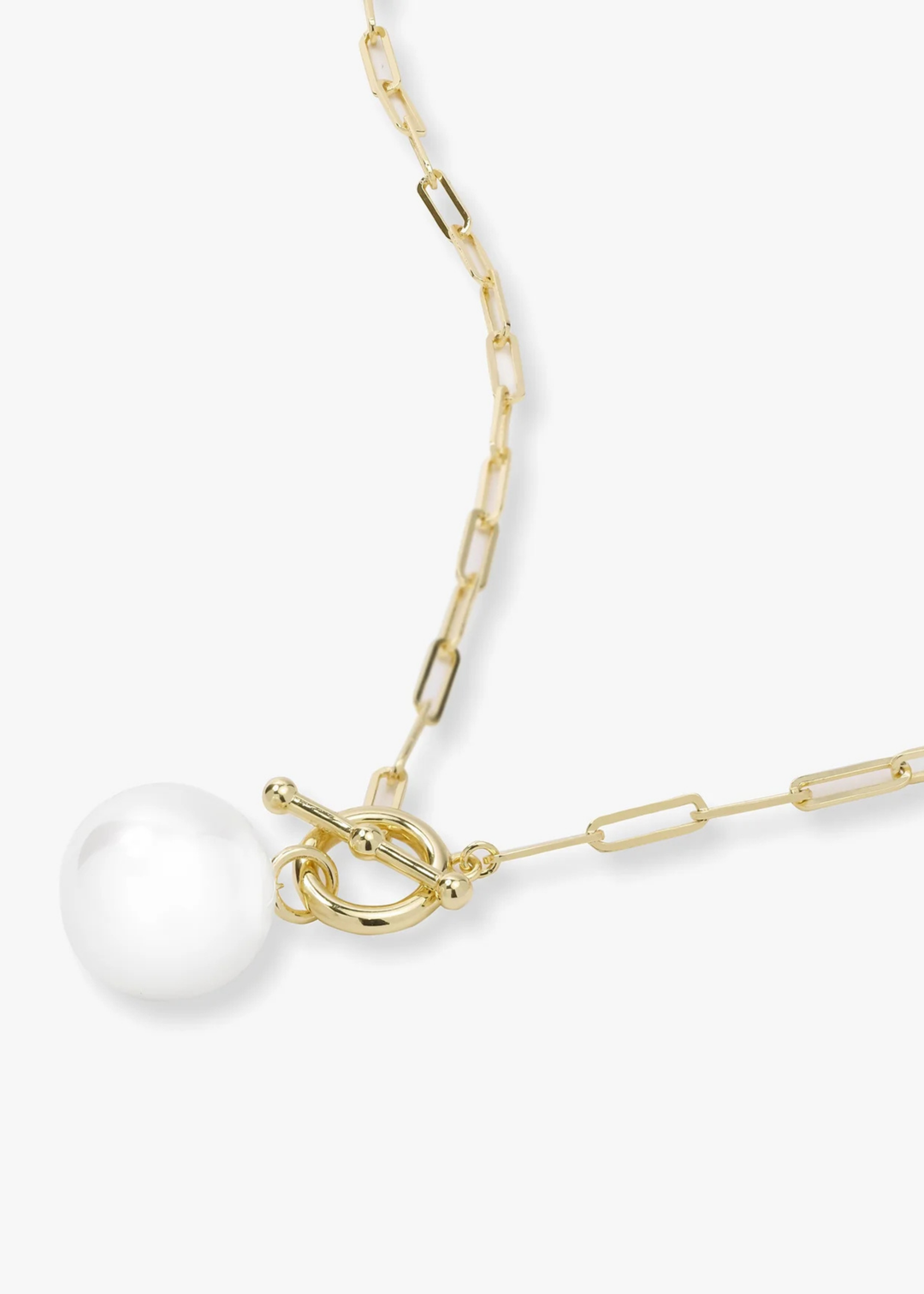 Melinda Maria Life's A Ball Pearl Pendant Necklace - Gold