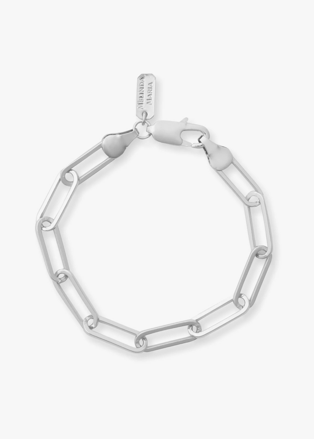 Melinda Maria Samantha Chain Link Bracelet - Silver