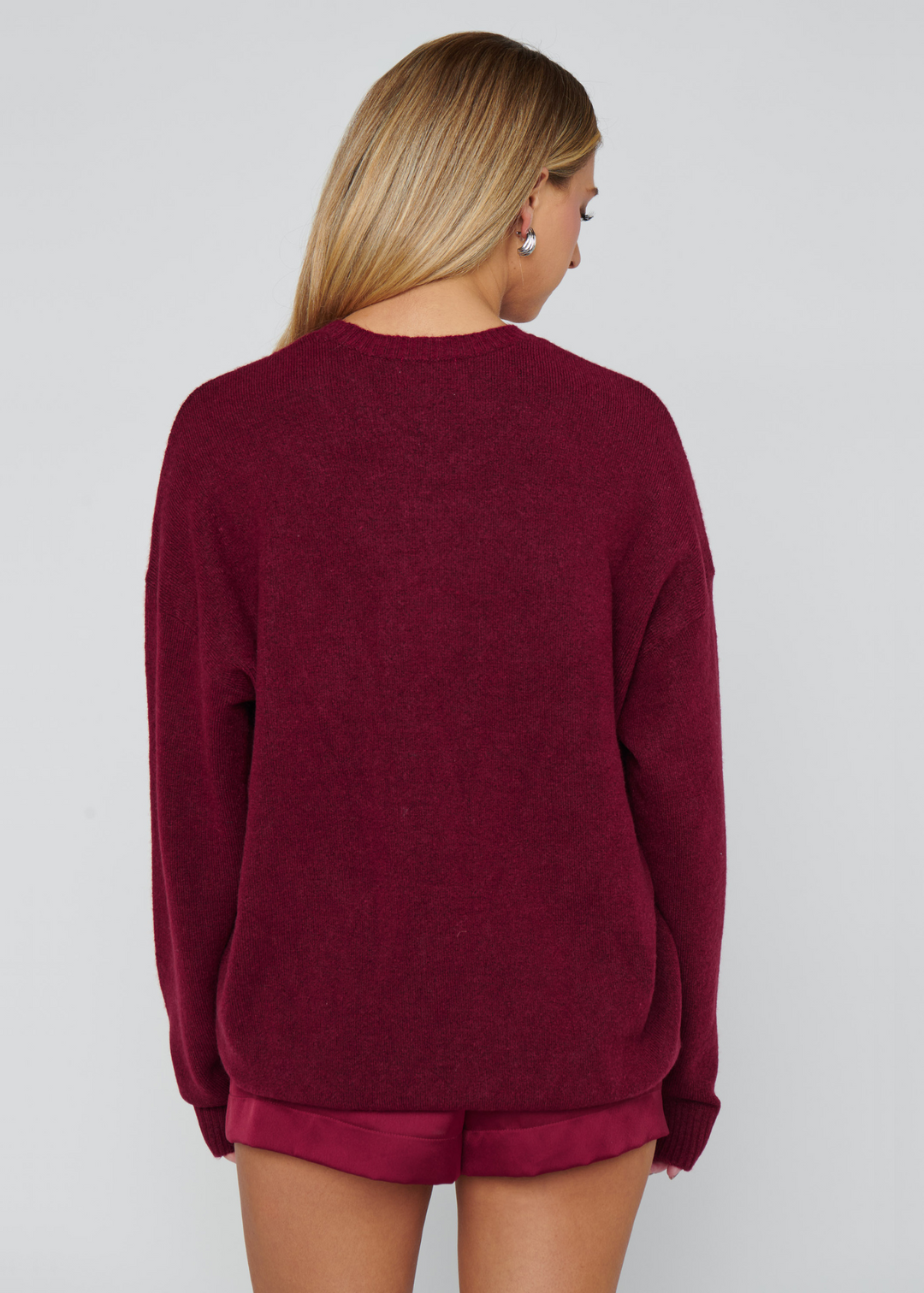 Show Me Your Mumu Feel Good Sweater - Maroon Knit