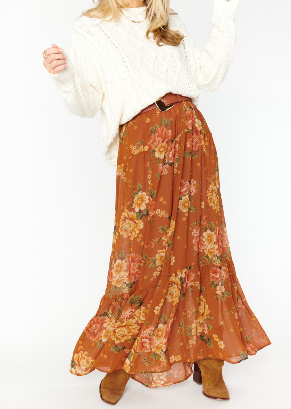 Show Me Your Mumu Larina Midi Skirt