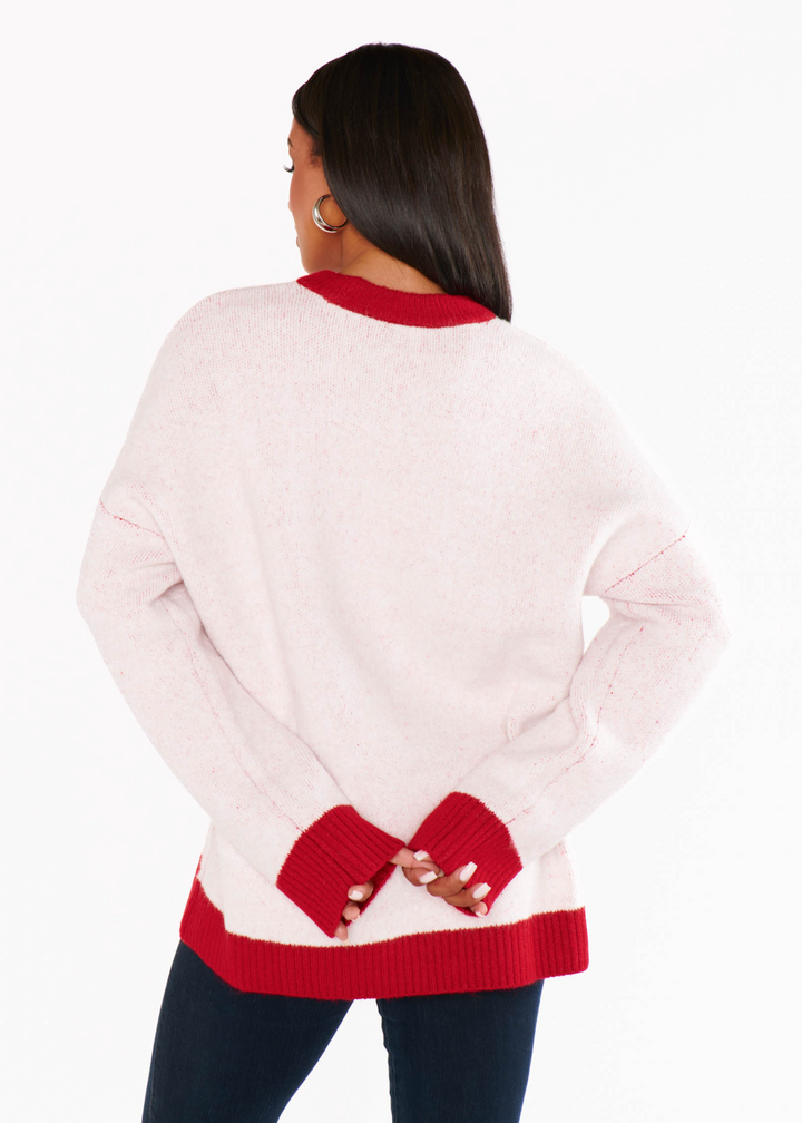 Show Me Your Mumu Classic Crewneck Sweater - Merry Graphic Knit