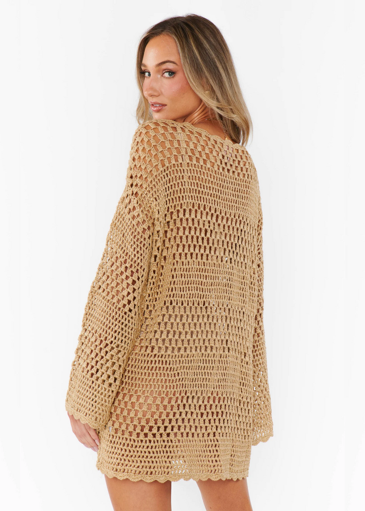 Show Me Your Mumu Paula Pullover - Latte Crochet
