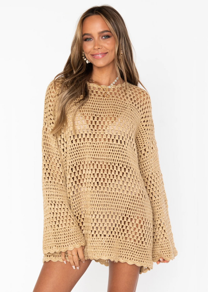 Show Me Your Mumu Paula Pullover - Latte Crochet