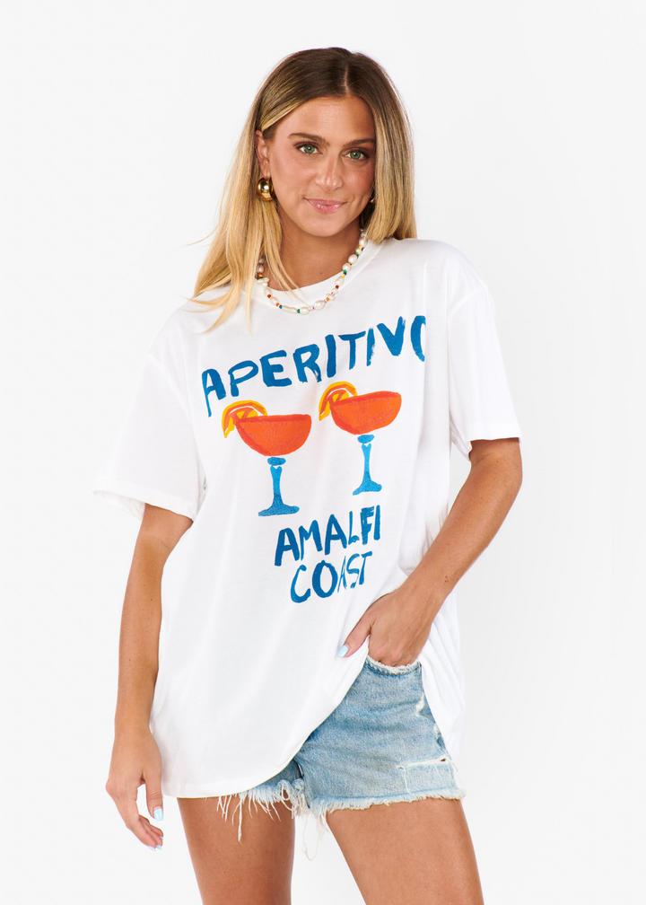 Show Me Your Mumu Travis Tee in Aperitivo Graphic