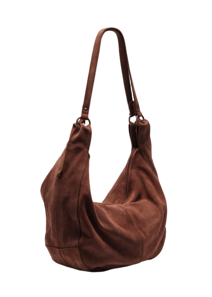 Free People Roma Suede Tote - Rust