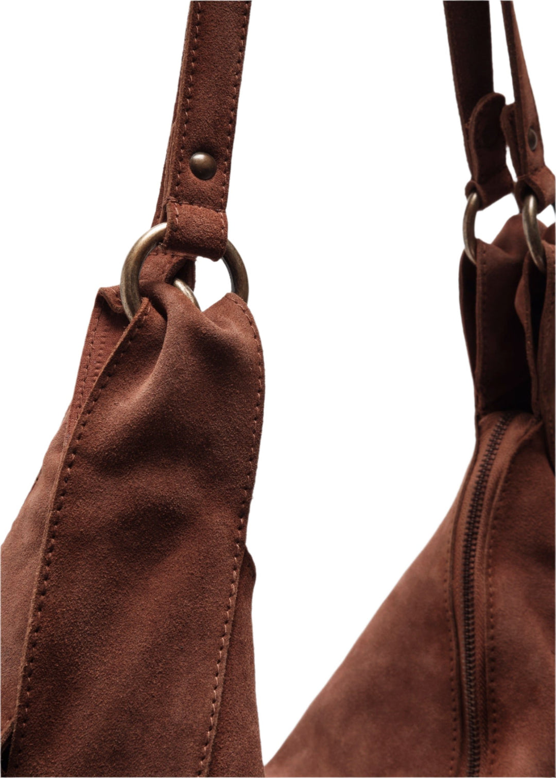 Free People Roma Suede Tote - Rust