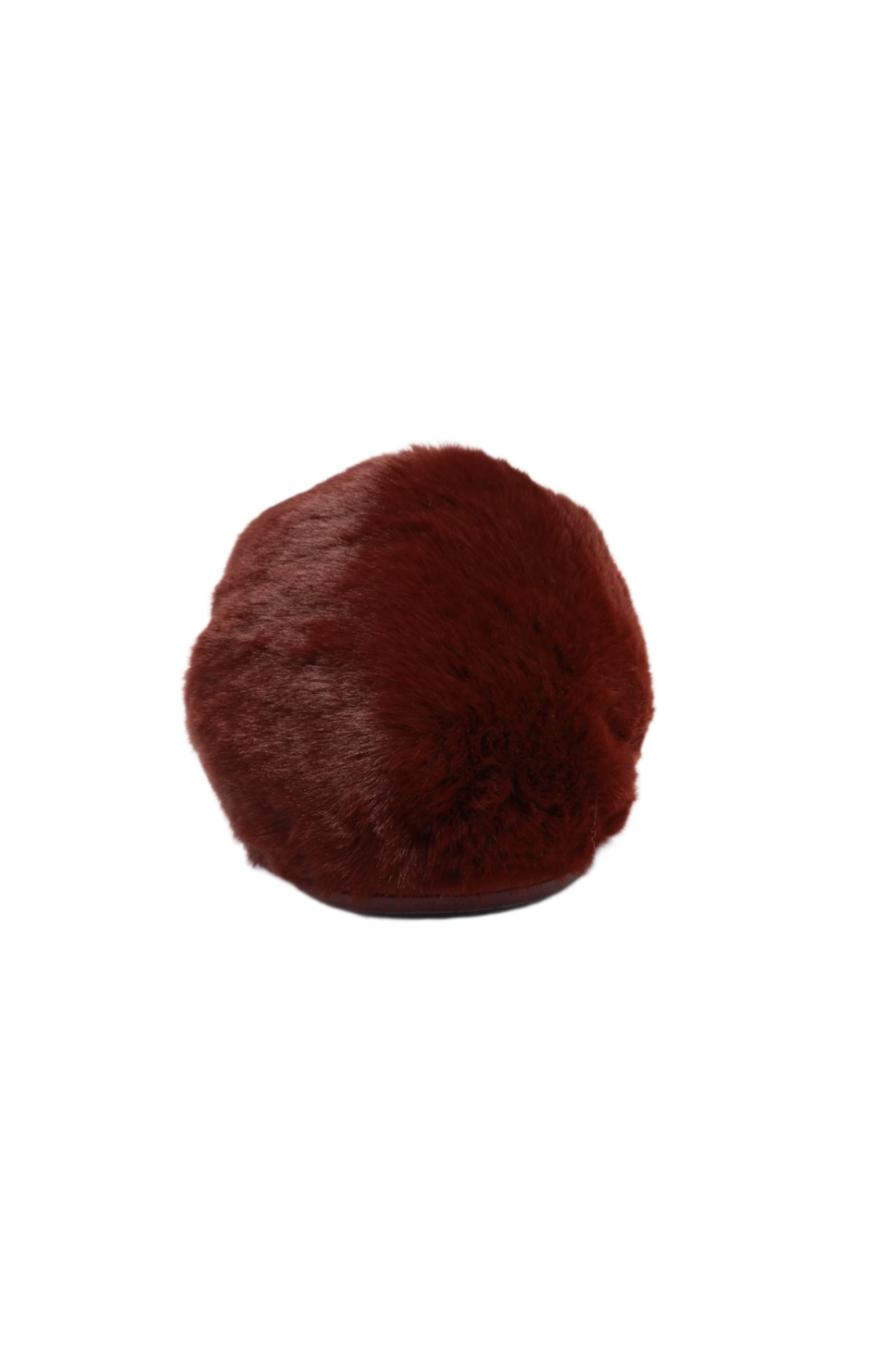 Free People Snowball Slipper - Cabernet Faux Fur