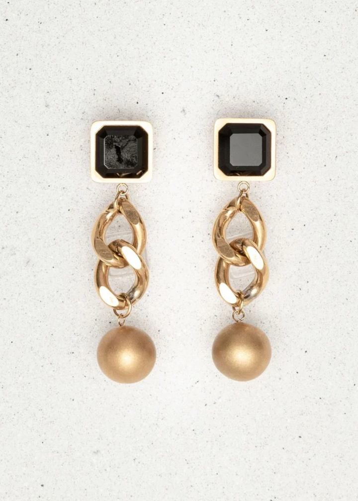 St. Moran Perry Earrings in Onyx